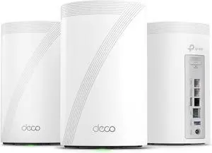 TP-Link Deco 7 Pro BE17000 Tri-Band Wi-Fi 7 Whole Home Mesh System | 9-Stream 17Gbps | 10G RJ45/SFP+ Combo | Multi-Gig Wired Backhaul | Up to 8500 Sq.ft | HomeShield, MLO, 320 MHz (Deco BE77 3-Pack) TP-Link Deco 7 Pro BE17000 Tri-Band Wi-Fi 7 Whole Home Mesh System | 9-Stream 17Gbps | 10G RJ45/SFP+ Combo | Multi-Gig Wired Backhaul | Up to 8500 Sq.ft | HomeShield, MLO, 320 MHz (Deco BE77 3-Pack)