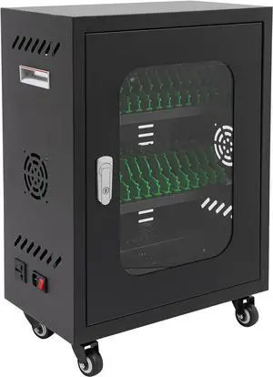 30-Unit Charging Cabinet for Cell Phone, 300W Steel Case Charging Station with 4 Wheels, Cellphone Charging Storage Box with Lock&2 Keys for Classrooms, Offices & Library, Black 30-Unit Charging Cabinet for Cell Phone, 300W Steel Case Charging Station with 4 Wheels, Cellphone Charging Storage Box with Lock&2 Keys for Classrooms, Offices & Library, Black