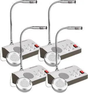 Retevis RT-9908 Window Speaker System,Intercom System,Two Way Voice Transmission,High Power Speaker for Bank,School,Store(4 Pack) Retevis RT-9908 Window Speaker System,Intercom System,Two Way Voice Transmission,High Power Speaker for Bank,School,Store(4 Pack)