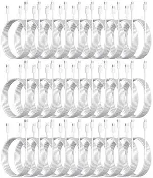 30-Pack USB C to C 48W Charger Cable - Bulk USB-C to Type C Multipack White Fast Charging Cords, 3.3ft - White 30-Pack USB C to C 48W Charger Cable - Bulk USB-C to Type C Multipack White Fast Charging Cords, 3.3ft - White