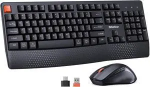 Wireless Keyboard and Mouse, Computer Keyboard Mouse Combo, 3 DPI Adjustable Mouse Full-Sized Cordless Keyboard, for PC/Computer/Laptop/Windows/Mac, Black Wireless Keyboard and Mouse, Computer Keyboard Mouse Combo, 3 DPI Adjustable Mouse Full-Sized Cordless Keyboard, for PC/Computer/Laptop/Windows/Mac, Black