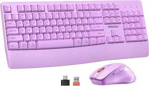 Wireless Keyboard and Mouse, Computer Keyboard Mouse Combo, 3 DPI Adjustable Mouse Full-Sized Cordless Keyboard, for PC/Computer/Laptop/Windows/Mac, Black Purple Wireless Keyboard and Mouse, Computer Keyboard Mouse Combo, 3 DPI Adjustable Mouse Full-Sized Cordless Keyboard, for PC/Computer/Laptop/Windows/Mac, Black Purple