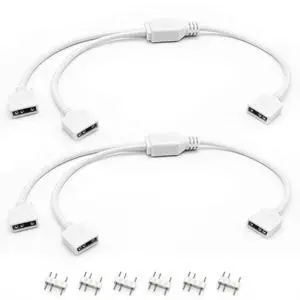 2PCS White ARGB Spliter Cables, 5V 3-Pin Addressable RGB 1-to-2 Y Spliter Cables, for Computer Chassis, 1 to 2 ARGB Cables, 1-to-2 ARGB Extension Cables, 11.8 Inches 2PCS White ARGB Spliter Cables, 5V 3-Pin Addressable RGB 1-to-2 Y Spliter Cables, for Computer Chassis, 1 to 2 ARGB Cables, 1-to-2 ARGB Extension Cables, 11.8 Inches