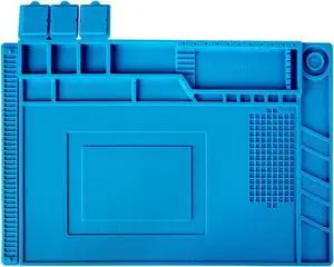 Soldering Mat Insulation Silicone Magnetic Repair Work Station Mat Heat-Resistant for BGA and Gun Soldering Iron, Workbench, Cell Phone Laptop Repair, Size: 17.8 x 11.8 inch Soldering Mat Insulation Silicone Magnetic Repair Work Station Mat Heat-Resistant for BGA and Gun Soldering Iron, Workbench, Cell Phone Laptop Repair, Size: 17.8 x 11.8 inch