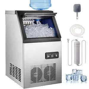 Commercial Ice Maker 80-90Lbs/24H Undercounter Freestand Ice Cube Machine Commercial Ice Maker 80-90Lbs/24H Undercounter Freestand Ice Cube Machine