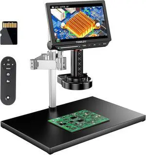 4K Autofocus Microscope TM4K-AF Max, 10.1" HDMI Digital Microscope with Spin Flex Arm, Micro Soldering Microscopes for Electronics Repair, 52MP Error Coin Micro Scope Full View, Ring Light, 16G 4K Autofocus Microscope TM4K-AF Max, 10.1" HDMI Digital Microscope with Spin Flex Arm, Micro Soldering Microscopes for Electronics Repair, 52MP Error Coin Micro Scope Full View, Ring Light, 16G