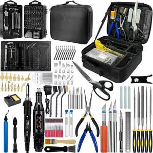 233Pcs 3D Printer Tool Kit with 3D Printer Accessories Bring Tool Box Includes Adjustable Temperature Soldering Welding Iron Kit for Disassembly Cleaning and Precision Machining 3D Printer Tools 233Pcs 3D Printer Tool Kit with 3D Printer Accessories Bring Tool Box Includes Adjustable Temperature Soldering Welding Iron Kit for Disassembly Cleaning and Precision Machining 3D Printer Tools