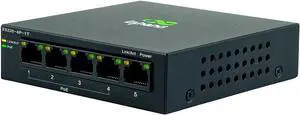 ES220 Unmanaged Switch with One-Click VLAN | 5-Port Gigabit Ethernet Hub with 52W Power Output | Fanless Metal Case for Security Cameras, VoIP Phones & WiFi AP (5-Port Gigabit PoE Switch) ES220 Unmanaged Switch with One-Click VLAN | 5-Port Gigabit Ethernet Hub with 52W Power Output | Fanless Metal Case for Security Cameras, VoIP Phones & WiFi AP (5-Port Gigabit PoE Switch)