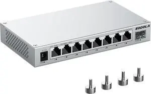 8-Port 2.5Gb Web Managed Switch with 10G SFP+, Aluminum Alloy Cooling & Magnetic Mounting - LACP/QoS/VLAN/IGMP Managed Multi-Gigabit Switch for Homelab 8-Port 2.5Gb Web Managed Switch with 10G SFP+, Aluminum Alloy Cooling & Magnetic Mounting - LACP/QoS/VLAN/IGMP Managed Multi-Gigabit Switch for Homelab