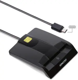 Type C Smart Card Reader DOD Military USB-C Common Access CAC Card Reader, Compatible with Windows (32/64bit) XP/Vista/ 7/8/10, Mac OS X Type C Smart Card Reader DOD Military USB-C Common Access CAC Card Reader, Compatible with Windows (32/64bit) XP/Vista/ 7/8/10, Mac OS X