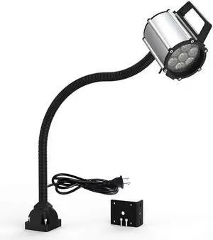 Work Desk Light, Machine Work Light, LED Flexible Gooseneck Light 700 Lumens IP66 Water and Dust Resistant 110-240 Volt Universal Fixed Base Work Light for Machine Tool and Lathe Industrial Lighting Work Desk Light, Machine Work Light, LED Flexible Gooseneck Light 700 Lumens IP66 Water and Dust Resistant 110-240 Volt Universal Fixed Base Work Light for Machine Tool and Lathe Industrial Lighting