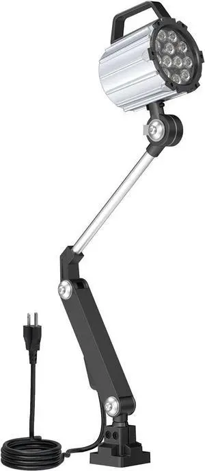 Articulating Led Work Light, 18W Machine Lights, 1800 Lumens Flexible Wood Lathe Light Drill Press Lighting 110-220v Articulating Led Work Light, 18W Machine Lights, 1800 Lumens Flexible Wood Lathe Light Drill Press Lighting 110-220v