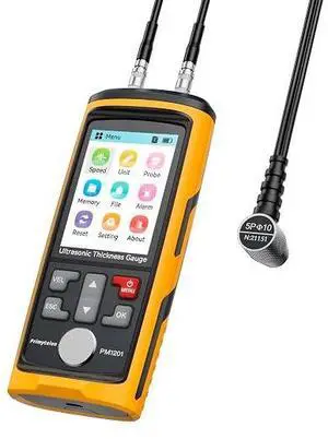 Ultrasonic Thickness Gauge PM1301,Range 0.039 to 11.811 inch, Digital Metals Thickness Tester, Steel, Metals, Plastic, Glass, PVC, Pipes (PM1301D) Ultrasonic Thickness Gauge PM1301,Range 0.039 to 11.811 inch, Digital Metals Thickness Tester, Steel, Metals, Plastic, Glass, PVC, Pipes (PM1301D)