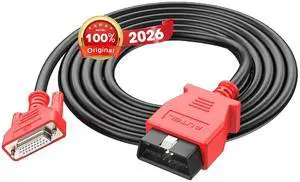 Original OBD2 Main Test Cable,16 Pin 3-Row OBDII Diagnostic Connector | Only for MaxiSys MS908P, MS908S PRO II, MK908 Pro II, MS908CV II, Elite II, MS909, MS919, Ultra Lite, Ultra Original OBD2 Main Test Cable,16 Pin 3-Row OBDII Diagnostic Connector | Only for MaxiSys MS908P, MS908S PRO II, MK908 Pro II, MS908CV II, Elite II, MS909, MS919, Ultra Lite, Ultra