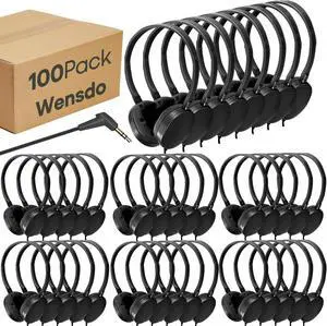 Classroom Headphones Bulk 100 Pack for School Kids K-12,Wholesale Durable Earphones Class Set for Students Children Teens Adults, Airplane and Hospiital Classroom Headphones Bulk 100 Pack for School Kids K-12,Wholesale Durable Earphones Class Set for Students Children Teens Adults, Airplane and Hospiital