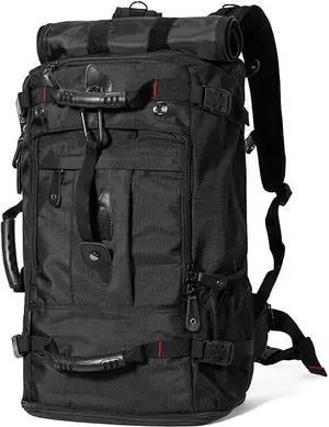 Large Capacity For Travel Hiking Sports Carry On Backpack Durable Convertible Duffle Bag Laptop airplane (black, 60L-Large) Large Capacity For Travel Hiking Sports Carry On Backpack Durable Convertible Duffle Bag Laptop airplane (black, 60L-Large)