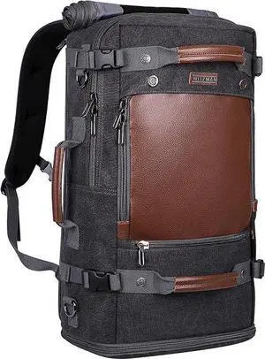 Travel Backpack for Men Large Convertible Duffel Bag Fits 16 Inch | Carry on Luggage Backpack, Large Canvas 3 in 1 Rucksack, With Shoe Compartment, For Weekend Trips, A2021 Big Size Black Travel Backpack for Men Large Convertible Duffel Bag Fits 16 Inch | Carry on Luggage Backpack, Large Canvas 3 in 1 Rucksack, With Shoe Compartment, For Weekend Trips, A2021 Big Size Black