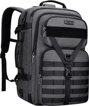 Travel Backpack for Men 45L Convertible Bag Fits 17" Laptop | Large Nylon Carry on Luggage Bag, 3 in 1 Laptop Backpack Airline Approved, For Weekend Getaway, Overnight Trip, B688 Grey Travel Backpack for Men 45L Convertible Bag Fits 17" Laptop | Large Nylon Carry on Luggage Bag, 3 in 1 Laptop Backpack Airline Approved, For Weekend Getaway, Overnight Trip, B688 Grey