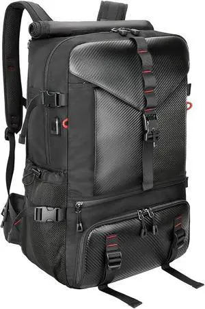 Carry-on Travel Backpack for Men, Airline Approved Convertible Duffle Backpack with Shoe Compartment & USB Charging Port, Water Resistant 17.3 Inch Laptop Backpack for Travel Gym Camping Carry-on Travel Backpack for Men, Airline Approved Convertible Duffle Backpack with Shoe Compartment & USB Charging Port, Water Resistant 17.3 Inch Laptop Backpack for Travel Gym Camping