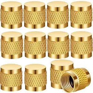 1/4 Flare Cap, Round Brass w/Neoprene o-Ring Seal, HVAC Valve Caps, Refrigerant Locking caps, HVAC Locking caps (10 PCS) 1/4 Flare Cap, Round Brass w/Neoprene o-Ring Seal, HVAC Valve Caps, Refrigerant Locking caps, HVAC Locking caps (10 PCS)