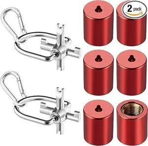 4-in-1 HVAC Locking Cap Key & 6 Pcs 1/4" Cap, Compatible with R410A and R22 | 2 Pack Refrigerant key for locking caps,Multi-Function, for Installation & Repair,Tamper-Resistant,Red Refrigerant Cap 4-in-1 HVAC Locking Cap Key & 6 Pcs 1/4" Cap, Compatible with R410A and R22 | 2 Pack Refrigerant key for locking caps,Multi-Function, for Installation & Repair,Tamper-Resistant,Red Refrigerant Cap