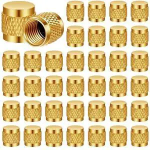 50 Pcs 1/4 Flare Brass Valve Cap HVAC Tool Bulk | Round Compression Cap W/ Neoprene Pipe O Ring Seal Refrigerant Locking Caps Plumbing Factories Supply 50 Pcs 1/4 Flare Brass Valve Cap HVAC Tool Bulk | Round Compression Cap W/ Neoprene Pipe O Ring Seal Refrigerant Locking Caps Plumbing Factories Supply