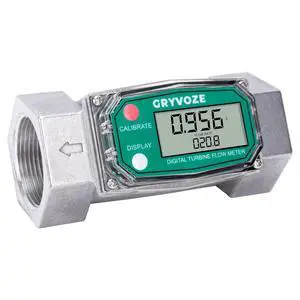 1.5" NPT Water Flow Meter, Farm & Irrigation, Pool, Diesel, Liquids Digital Turbine Counter, ±1% Accuracy, 10.5-74 GPM, Rotatable Display, Anti-EMI, Sleep Mode 1.5" NPT Water Flow Meter, Farm & Irrigation, Pool, Diesel, Liquids Digital Turbine Counter, ±1% Accuracy, 10.5-74 GPM, Rotatable Display, Anti-EMI, Sleep Mode
