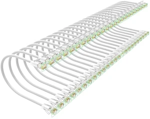 Cat 6 Patch Cables 1 feet (24Pack), Slim Cat6a Ethernet Patch Cable 10Gbps 550Mhz, UTP Pure Copper Patch Cables Cat6, Flexible Thin Cat6a Patch Cable for Network Devices Setup, White Cat 6 Patch Cables 1 feet (24Pack), Slim Cat6a Ethernet Patch Cable 10Gbps 550Mhz, UTP Pure Copper Patch Cables Cat6, Flexible Thin Cat6a Patch Cable for Network Devices Setup, White