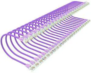 Cat 6 Patch Cables 0.5 feet (24Pack), Slim Cat6a Ethernet Patch Cable 10Gbps 550Mhz, UTP Pure Copper Patch Cables Cat6, Flexible Thin Cat6a Patch Cable for Network Devices Setup Cat 6 Patch Cables 0.5 feet (24Pack), Slim Cat6a Ethernet Patch Cable 10Gbps 550Mhz, UTP Pure Copper Patch Cables Cat6, Flexible Thin Cat6a Patch Cable for Network Devices Setup