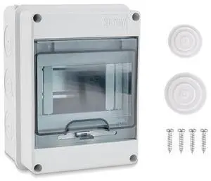 5 Way Circuit Breaker Box, IP65 Distribution Protection Box
With Din Rail, ABS Plastic Breaker Box Cover, Miniature Electrical Breaker Box Enclosure, For Indoor Outdoor Wall 5 Way Circuit Breaker Box, IP65 Distribution Protection Box
With Din Rail, ABS Plastic Breaker Box Cover, Miniature Electrical Breaker Box Enclosure, For Indoor Outdoor Wall