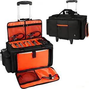 Large Rolling DJ Bag Built-in hard plastic With Detachable Trolley
Waterproof nylon Large Capacity 7 Detachable Divider & Padded Shoulder Strap, fit up to 15.6'' laptop Large Rolling DJ Bag Built-in hard plastic With Detachable Trolley
Waterproof nylon Large Capacity 7 Detachable Divider & Padded Shoulder Strap, fit up to 15.6'' laptop