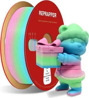 Rainbow PLA Filament, Multicolor PLA 1.75 mm Filament, (+-0.03 mm), Fast Change 1 kg PLA Filament 1.75 mm, Multi-Color 3D Printing Materials for 3D Printer, Matte Rainbow Rainbow PLA Filament, Multicolor PLA 1.75 mm Filament, (+-0.03 mm), Fast Change 1 kg PLA Filament 1.75 mm, Multi-Color 3D Printing Materials for 3D Printer, Matte Rainbow