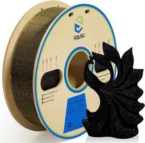 3D Printer Filament PLA Filament 1.75mm Gold 3D Effect Glitter-Black filament1kg(2.2lbs). 3D Printer Filament PLA Filament 1.75mm Gold 3D Effect Glitter-Black filament1kg(2.2lbs).