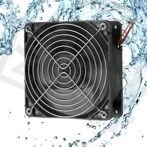 120mm 12V Seal IP65 Waterproof Fan High Speed 12V DC 120mm 3 Pin Ventilation Cooling Fan 3500RPM