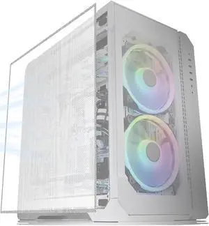 500x500mm 19.68inch DIY Computer Case PC Fan Dust Mesh Filter White Computer PVC Mesh Cover with 3M Magnetic Strip for Gaming PC Speaker Xbox Series Game Consoles and More