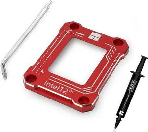 PANO-MOUNTS CPU Corrector Frame for Intel 12th generation, for GA1700-BCF Anti-Bending, Aluminum CPU Fixing Corrector, CPU Stress Bending Fixed Backplane (Red)