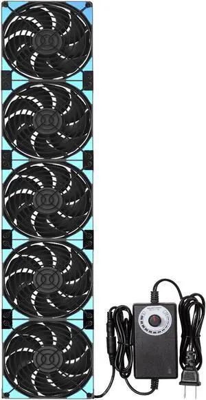 PANO-MOUNTS 120mmx5 600mm Adjustable Computer PC Vent Fans with 3V-12V Speed Controller for Flexible Arrange Rack Space Window Wall Cabinet Server Mining Rig Chicken Coop Exhaust Cooling PANO-MOUNTS 120mmx5 600mm Adjustable Computer PC Vent Fans with 3V-12V Speed Controller for Flexible Arrange Rack Space Window Wall Cabinet Server Mining Rig Chicken Coop Exhaust Cooling