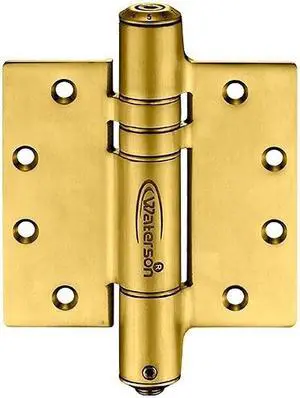 Waterson Heavy Duty Commercial Fully Adjustable Hydraulic Self-Closing Door Hinge 3-Pack 4.5" x 4.5"  K51M-450 (DS,HA,SA1)-Satin Brass