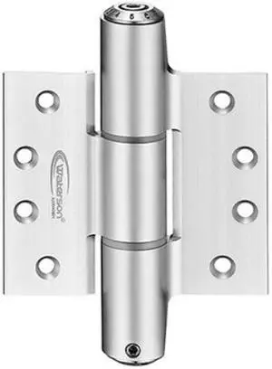 Waterson Residential Fully Adjustable Soft Closing Spring Hinge 4 x 4  W41M-400 (SA.HS.SA1)  Aluminum Silver - Anodized Clear
