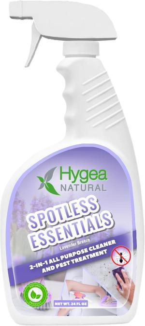 Spotless Essentials 2-in-1 All purpose clean and Pest treatment  (Lavender Breeze) 24oz Spray by Hygea Natural