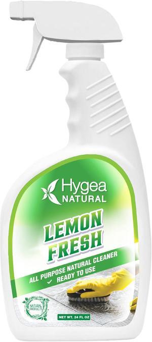 Hygea Natural Lemon Fresh Non-Toxic All-Purpose Cleaner and Degreaser- Multi-surface cleaner- Floor cleaner- Glossy Finish - Biodegradable, Ammonia free (Ready to Use 24 oz Spray)
