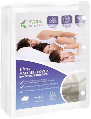 6 Gauge Heavy Duty Vinyl bed bug box spring protector - Zippered, Waterproof Allergen & Bedbug Proof Mattress or Box Spring Cover (Twin) 6 Gauge Heavy Duty Vinyl bed bug box spring protector - Zippered, Waterproof Allergen & Bedbug Proof Mattress or Box Spring Cover (Twin)