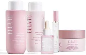 Ellatu Goddess Haircare Routine dry, damaged & color treated hair