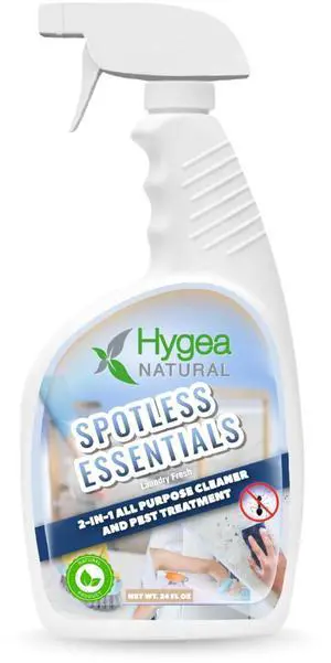 Spotless Essentials 2-in-1 All purpose clean and Pest treatment (Laundry Fresh) 24oz Spray by Hygea Natural