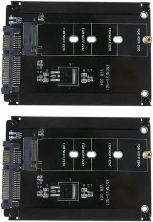 OIAGLH 2X Black Case CY B+M Socket 2 M.2 NGFF (SATA) SSD To 2.5 SATA Adapter For 2230/2242/2260/2280Mm M2 SSD OIAGLH 2X Black Case CY B+M Socket 2 M.2 NGFF (SATA) SSD To 2.5 SATA Adapter For 2230/2242/2260/2280Mm M2 SSD