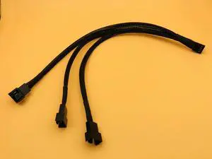 OIAGLH 1 to 3 PWM 4P Female to 3/4 Pin PWM Fan Adapter 4Pin Splitter Cable for Computer Case Fan CPU Fan Mining Cooling Fans Hub Cable OIAGLH 1 to 3 PWM 4P Female to 3/4 Pin PWM Fan Adapter 4Pin Splitter Cable for Computer Case Fan CPU Fan Mining Cooling Fans Hub Cable