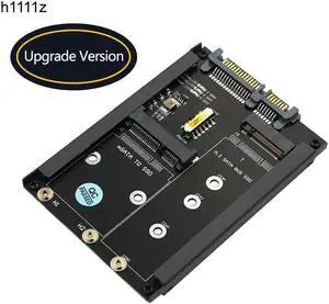 OIAGLH Metal Case mSATA SSD B+M Key M.2 NGFF SSD to 2.5 SATA 3.0 6Gbps Adapter Card with Enclosure Socket mSATA M2 to SATA Riser Board OIAGLH Metal Case mSATA SSD B+M Key M.2 NGFF SSD to 2.5 SATA 3.0 6Gbps Adapter Card with Enclosure Socket mSATA M2 to SATA Riser Board