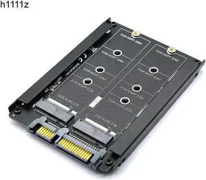 OIAGLH Metal Case Dual B+M Key M.2 NGFF SSD To 2.5 SATA 6Gb Adapter Card With Enclosure Socket M2 NGFF to SATA Adapter M.2 SATA Adapter
