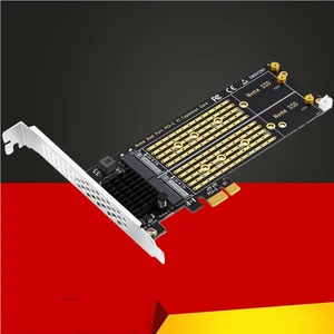 OIAGLH Add On Cards PCIe To M2 NVME Adapter Card PCIe X1 2Port NVME M Key SSD Converter M.2 PCI Express X1 Adapter Expansion Card Riser OIAGLH Add On Cards PCIe To M2 NVME Adapter Card PCIe X1 2Port NVME M Key SSD Converter M.2 PCI Express X1 Adapter Expansion Card Riser