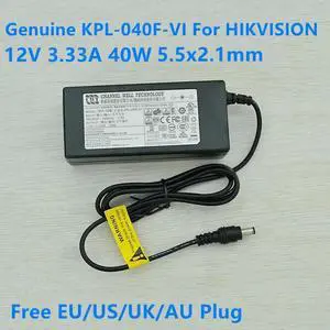 OIAGLH 12V 3.33A 40W 5.5x2.1mm CWT KPL-040F-VI KPL-040F Laptop AC Adapter For  Video Recorder Power Supply Charger